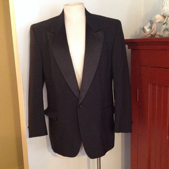 vintage peak lapel gangster tuxedo jacket 44 poshmark